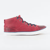 Mens Timberland EK Hootset Camp 5266A Burgundy Leather Casual Hi Top Trainers