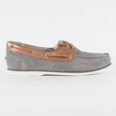 Womens Timberland Classic A1C2H Steeple Grey Leather Lace Up Casual Boat Shoes