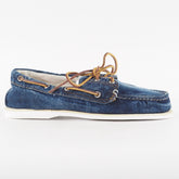 Mens Timberland Classic 2 Eyed 6750B Blue Denim Lace Up Casual Boat Shoes