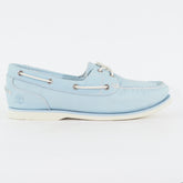 Womens Timberland EK Amherst 2 Eye 8339B Light Blue Leather Casual Boat Shoes