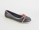 Womens Timberland Ek Belle Island 24647 Leather Lace Up Black Casual Loafers