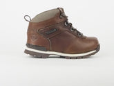 Boys Timberland Alpine Hiker A1I2E Brown Leather Lace Up Boots