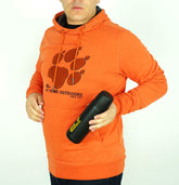 Mens Jack Wolfskin 1708341 Paw Logo Saffron Orange Warm Hoodie