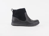 Womens Timberland Earthkeepers 8629A Black Leather Zip Up Shoes Ankle Boots