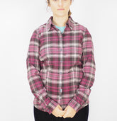 Womens Jack Wolfskin Sealriver 1401841 Ground Checks Pink Button Up Casual Shirt