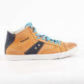 Mens Timberland EK Glastenbury 9607A Light Brown Leather Lace Up Hi Top Trainers