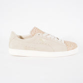 Womens Puma Suede X Golden Desert 367176 01 Grey/Gold Lace Casual Walking Shoes