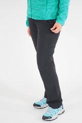 Womens Jack Wolfskin 5007661 Black Windproof Stretch Outdoor Hiking Trousers