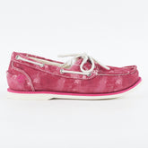 Womens Timberland Classic A14FA Watercolour Pink Canvas Lace Casual Boat Shoes