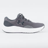 Mens Under Armour Charged Surge 4 Grey Mesh Running Lace Up Sports Trainers