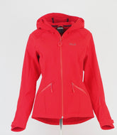 Womens Jack Wolfskin Powder Mountain Softshell 1306291 Red Fire Zip Up Jacket