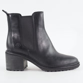 Womens Timberland Sienna High Chelsea A23KW Black Leather Casual Heeled Boots