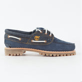 Womens Timberland Limited A1GBJ Navy Leather / Denim Lace Up Casual Boat Shoes
