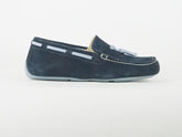 Youths Timberland Baldaci Driver 31737 Navy Leather Girls Slip On Shoes