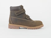 Juniors Timberland Authentic 6 Inch 80906 Brown Leather Strap Boots
