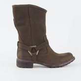 Womens Timberland EK Stoddard Mid 8603A Brown Leather Casual Pull On Boots