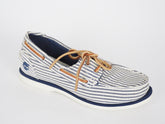 Womens Timberland Classic 2 Eye 8910A Navy Stripe Canvas Boat Shoes UK 3.5