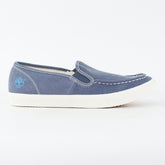 Mens Timberland Earthkeepers 9325B Navy Blue Canvas Slip On Casual Loafer Shoes