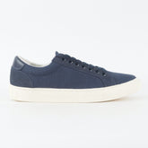 Mens Hackett London Cranfield HMS20572 595 Navy Canvas Lace Low Top Casual Shoes