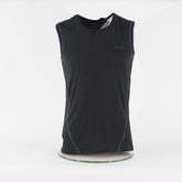 Mens Jack Wolfskin Sleeveless Top Black Round Neck Stretch Casual T-Shirt