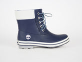 Boys Girls Timberland Classic Rain 81923 Navy Wellingtons Lace Up Rain Wellies