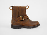 Infants Timberland Asphalt 1382R Dark Brown Leather Side Zip Warm Chelsea Boots