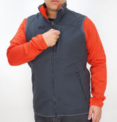 Mens Jack Wolfskin Roller Coater 1303731 Ebony 3 In 1 Windproof Vest Warm Jacket