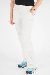Womens Jack Wolfskin ZI 5007741 White Sand Windproof Stretch Hiking Trousers
