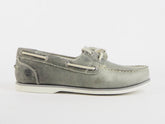 Womens Timberland Damen Amherst 2 Eyed 27618 Grey Leather Lace Up Boat Shoes