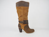 Womens Timberland Navali Tall Knee 3741R Leather Suede Ladies Half Zip Boots