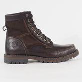Mens Timberland Larchmont 9708A Brown Ankle Leather Lace Up Casual Walking Boots