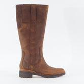 Womens Timberland Graceyn A2FXB Brown Leather Zip Casual Tall Waterproof Boots