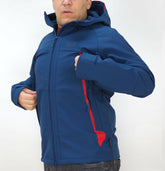 Mens Jack Wolfskin Sportiv Softshell 1306281 Dark Indigo Zip Up Windproof Jacket