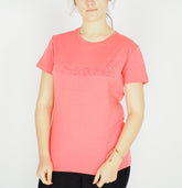 Womens Jack Wolfskin 5006381 Grapefruit Regular Fit Shortsleeve Casual T Shirt