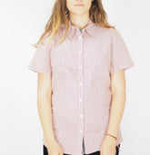 Womens Jack Wolfskin Salt Lake 1401611 Koi Orange Checks Short Sleeve Shirt