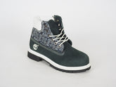 Unisex Timberland 6 Inch 19719 Navy Blue Leather Lace Up Warm Kids Chukka Boots