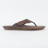 Mens Timberland EK Handcraft 5143A Dark Brown Leather Thong Casual Flip Flop
