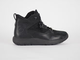 Boys Timberland EK A1I55 Black Leather Laced Toggle Ankle Boots