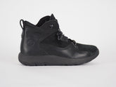Boys Timberland EK A1I55 Black Leather Laced Toggle Ankle Boots