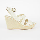 Womens Timberland EK 3950R Beige Leather Wedge Sandals Casual Summer Shoes