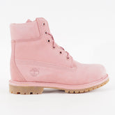 Womens Timberland Premium 6 Inch A12LS Dusty Rose Pink Lace Up Leather Boots