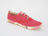 Womens Timberland Casco Bay A17B9 Red Fabric Casual Lace up Shoes Low Trainers