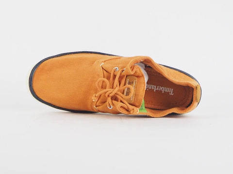 Mens Timberland Hoksthand Oxford 9832A Orange Textile Lace Up Flat Oxford Shoes