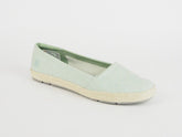 Womens Timberland Casco Bay A1AFE Mint Green Fabric Slip On Casual Canvas Shoes