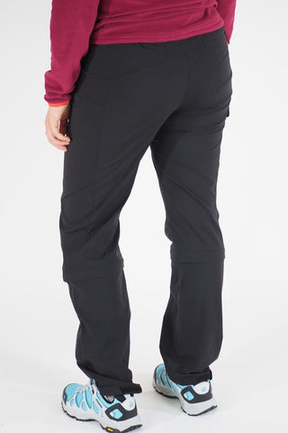 Womens Jack Wolfskin Activate Zip 1500692 Black Warm Windproof Hiking Trousers