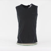 Mens Jack Wolfskin Sleeveless Top Black Round Neck Stretch Casual T-Shirt