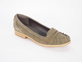 Womens Timberland Thayer Penny Loafer 3651R Olive Leather Slip On Shoes - London Top Style