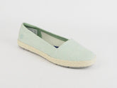 Womens Timberland Casco Bay Canvas A1AFE Mint Green Textile Slip On Canvas Shoes