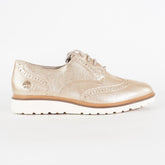 Womens Timberland Ellis Street Oxford A1XUA Gold Leather Lace Up Walking Shoes