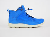 Boys Timberland Ortholite A1JHN Blue Leather Lace Up Shoes Kids Casual Trainers